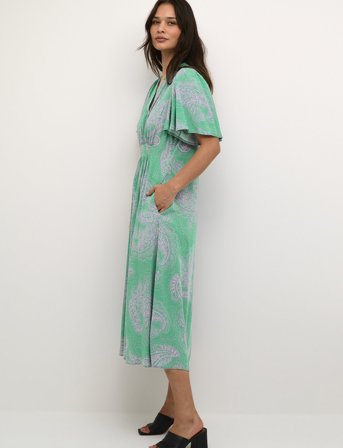 Culture Cupolly Long Dress - Green - S