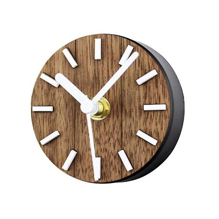 Vægklokke uden tikken, batteridrevet, magnet, køleskab, køkken, enkel, lille, rund dekal