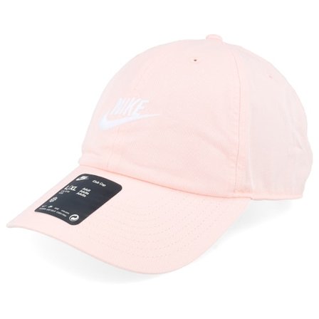 Nike - Rosa Unconstructed Cap - Club Cap Futura Wsh L Washed Coral/White Dad Cap @ Hatstore