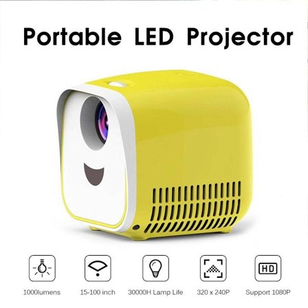 Mini LED projektor 1000 Lumen
