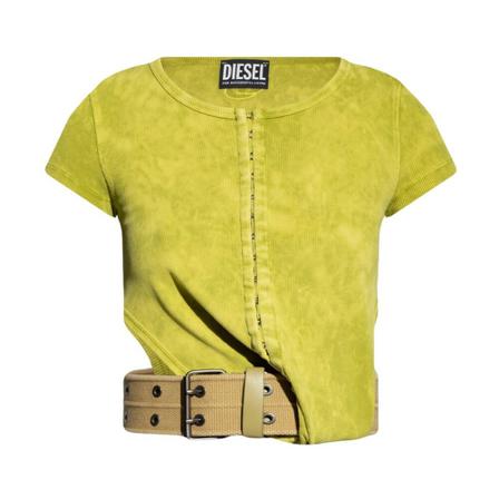 Diesel T-Holdhook belted top Grøn, Dame