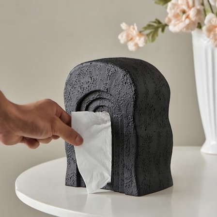 Tørkepapirboks, egnet for ansiktsservietter, perfekt for bad, skrivebord, benkeplater, sminkebord og soverom. Dekorativ tørkepapirboks.