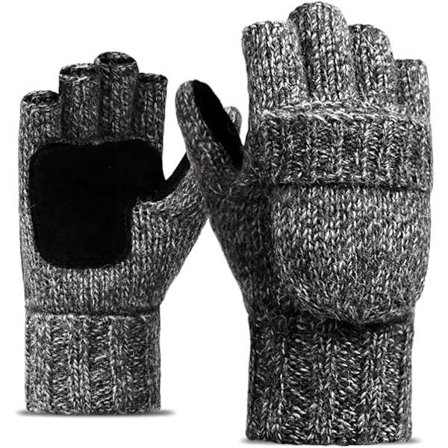 Vinter Termiske Varme Uldvanter til Mænd med Klap til Indoo, ZQKLA