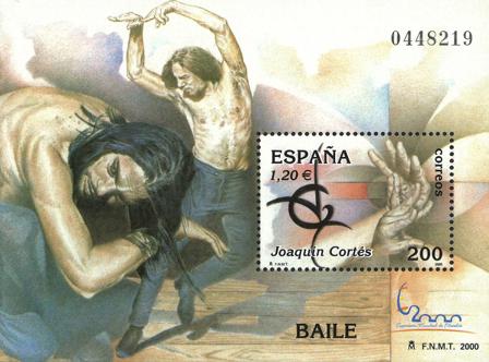 Spanien - Joaquin Cortes - Postfrisk miniark