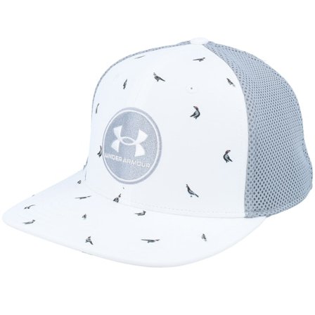 Under Armour - Bílá fitted Kšiltovka - M Iso-chill Drive Low Str Distant Gray Fitted @ Hatstore