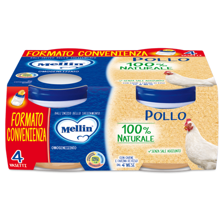 Mellin Omogeneizzato Pollo 4x80g