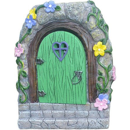 Konstgjord solcells trädgårdslampa harts prydnader simulering sten lysande dörr älva gård staty trädgårdsdekoration