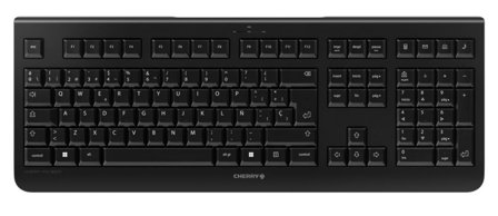 Cherry KW 3000 - tastatur - QWERTY - Spansk - svart Inn-enhet