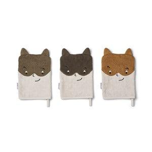 Liewood 3-Pack Superhero Sylvester Wash Cloths One Size - Toiletries - One size - Beige