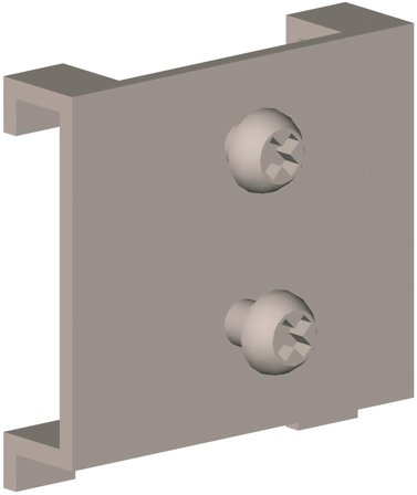 Treston 83150651 Fastgørelsesplade R16 46x46 mm, Garageindretning & opbevaring