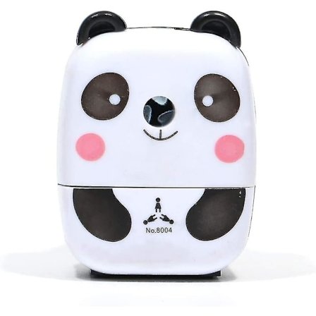 Piirustuslyijykynän teroitin, käsikäyttöinen teroitin, koulueläinten käsikäyttöinen liukumaton lyijykynän teroitin lasten lahjaksi (panda, 1 kpl, 