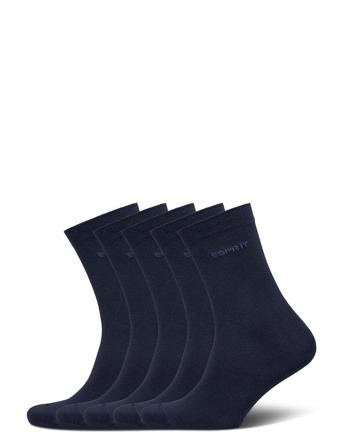 Solid So 5P Lingerie Socks Regular Socks Sininen Esprit Socks