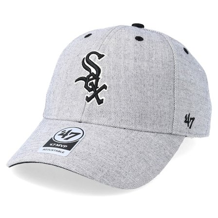 47 Brand - Chicago White Sox Storm Cloud Mvp Charcoal Adjustable Adjustable Grey Cap - MLB @ Hatstore
