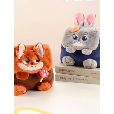 Zootropolis söpö sarjakuva Judy ja Nick suurikokoinen reppu olkalaukku pehmoreppu läpällä 2 kpl