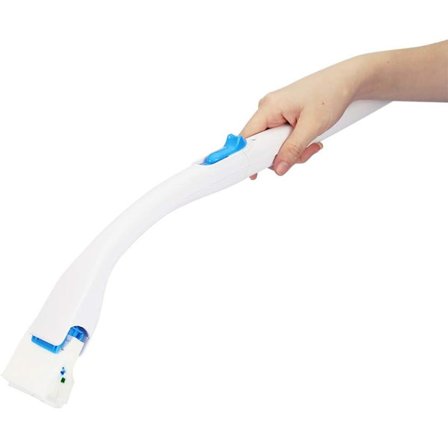 Pumice Stone Toiletbørste Rengøring Bomuld Langskaftet Børste .Udskiftningskerne (12 pakker)