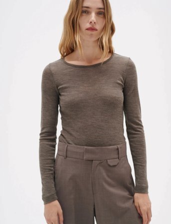 InWear Fangiw T-Shirt Ls - Brown - M