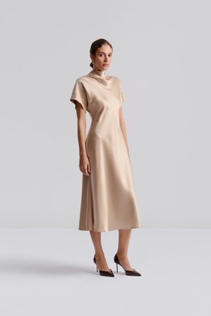 Malina - Alivia midi dress - S - Champagne