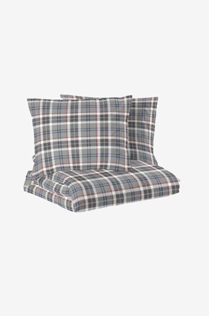 Redlunds - Trysil flanell 3-d sengetøy - Grå - Sengesett - 220X210 - Fra Homeroom