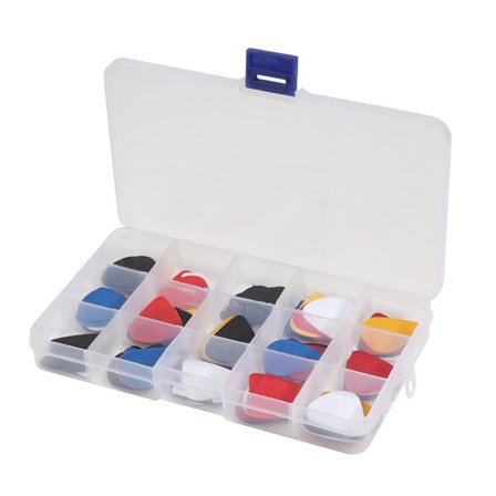 100 stk akustisk elektrisk guitar picks Plectrum Diverse 6 tykkelser til m/ Pick B