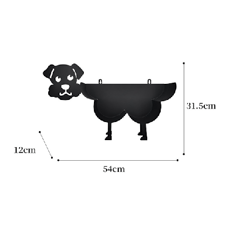 Dekorativ toalettpappershållare Svart rullhållare Metallstativ eller fristående toalettpappershållare (Valp)