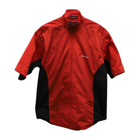 Balenciaga Vintage Pre-owned Jas , Rood , Heren , Maat: S