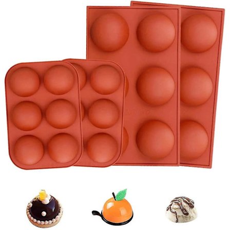 Halvkule Silikonform Bakeware Sjokolade DIY Baking Verktøy