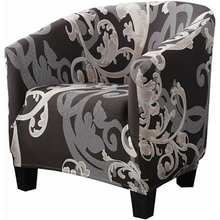 Fåtölj med konvertibel armstödsklädsel, klubbklädsel, stretchfåtöljöverdrag, tryckt 65 cm-90 cm