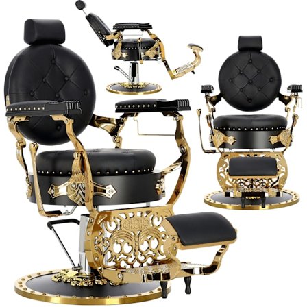 Hydraulisk frisörstol för barberare till frisörsalongen barber shop David Barberking i 24H