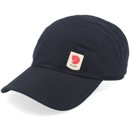 Fjällräven - Svart 5panel Keps - High Coast Wind Cap Black 5-Panel @ Hatstore