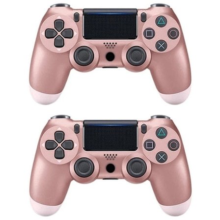 2-pack PS4-kontroller DoubleShock trådlösa för Playstation 4 Rosa-FD-