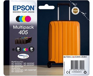 Epson T405 Multipack 4-colours Ink - Multipack 4-färger bläckpatroner Epson T405