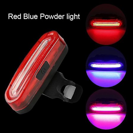 120 Lumen Cykel Baklampa USB Laddningsbar Vattentät MTB Cykel Bakljus Ciclismo