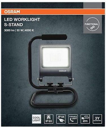 OSRAM Led Arbeidslampe 30w 2700lm 4000K - 2m Ledning