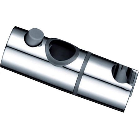Justerbart duschhuvudhållare, Plast 30mm glidskena, Kromfinish FLO
