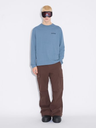 Holzweiler - Ranger Logos Long Sleeve - Blue - Mens - Extra Small