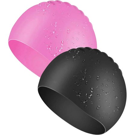 Simmössa för vuxna, 2-pack, silikon, stretchig och bekväm, one size