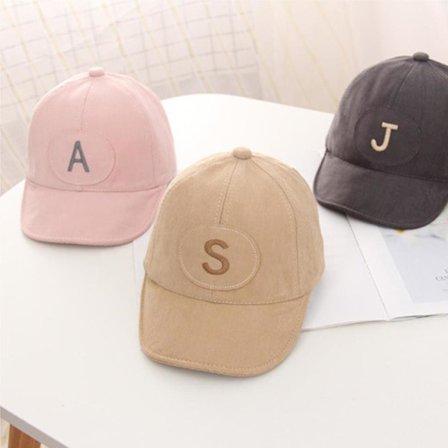 Forår Sommer Blød Bomuld Baby Bogstav Kasket Huer Justerbar Baseball