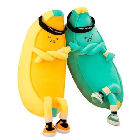 Banankuddedocka, Plyschleksak Söt Mjuk Frukt Yellow 50cm