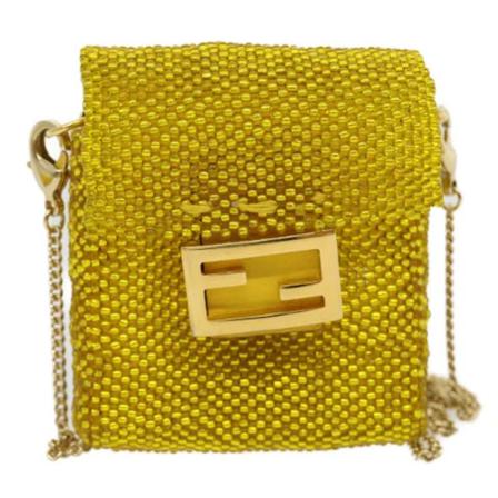Fendi Vintage - Vintage Väskor - Gul - Dam - Storlek: One Size, Dam, Storlek: ONE SIZE