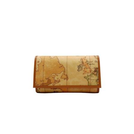 Alviero Martini 1a Classe, Geo classic medium wallet Brązowy, Kobieta, Rozmiar: ONE Size