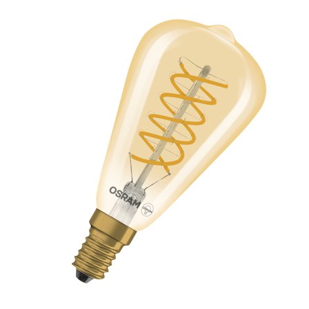 Osram SPIRAL EDISON DIM GULD LED-lampa E14 4,8 W, 360 lm, Belysning