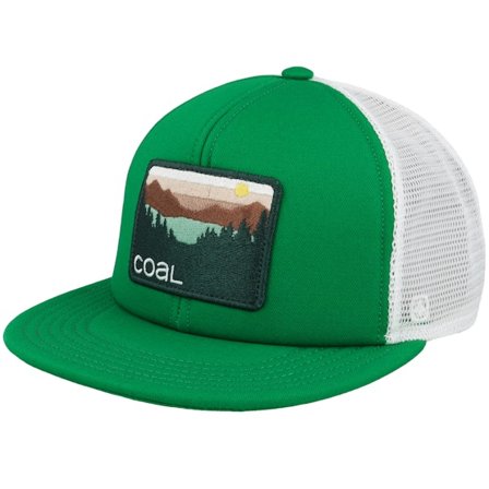 Coal - Grønn trucker Caps - The Hauler Roomy Green/White Trucker @ Hatstore