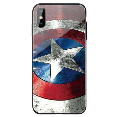 Avengers Case Skal Av Härdat Glas Till Apple Iphone