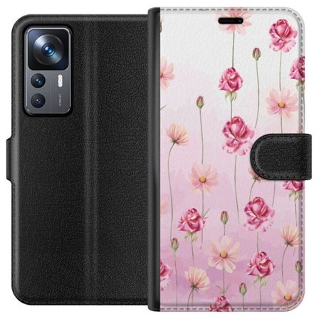 Kompatibelt Lommeboketui til Xiaomi 12T Pro Rose Petal Whisper