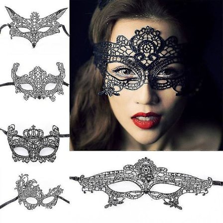 Øjenmaske til kvinder - Maskeradebold Kostumefest Flot Kjole