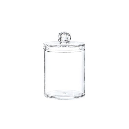 2 stk 10 Oz beholderdispenser gjennomsiktig plast apotekerkrukke sett forfengelighet sminkeorganisator