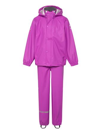 Pu Rain No Susp. Recycled Outerwear Rainwear Rainwear Sets Purple Mikk-line