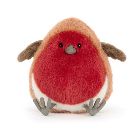 Jellycat 20 cm Plum Robin blødt legetøj