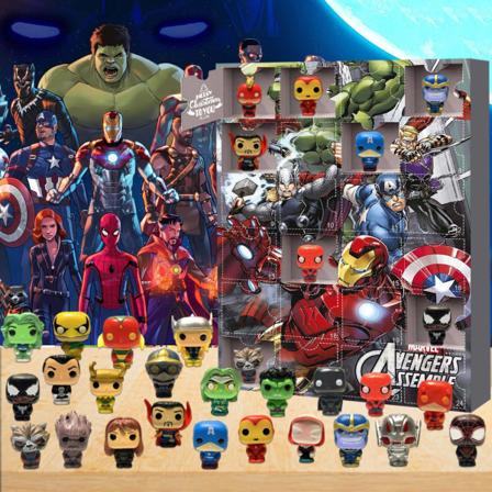 Jule-adventskalender Marvel Figur Model Nedtællingskalender Blindkasse til børn