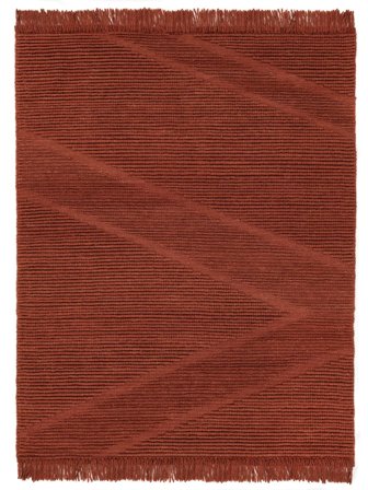 Rhapsody 200X300 Rouge Rouille Tapis De Laine